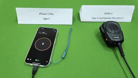 iPhone15 Zello with iSPM612 Loud Speaker Mic