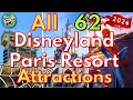 All 62 disneyland paris resort attractions  2024  all rides  shows