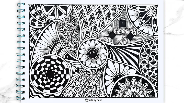 Zentangle Art For Beginners | Zentangle  inspired Art | Zentangle Pattern| Doodle Pattern |Zendoodle