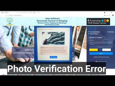 E Learning Photo Verification Error or Failed || Problem solved || DG shipping