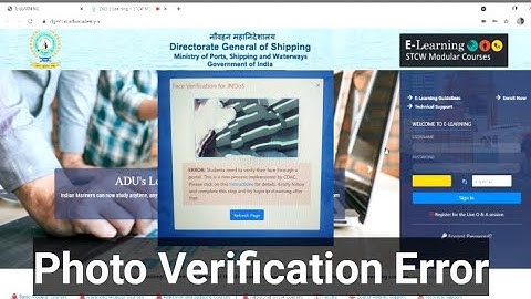 E Learning Photo Verification Error or Failed || Problem solved || DG shipping