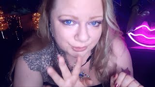 ASMR Mouth sounds| Chest rhinestone tapping/scratching tapping (soft speaking and whispers)