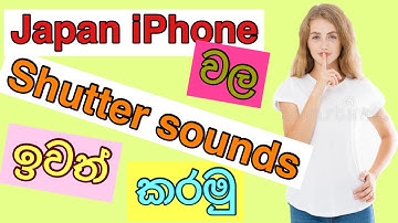 How to remove shutter sounds of Japan and Korean region iPhones Sinhala Sri Lanka januj aiPhone tips