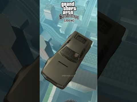 Evolution of CAR JUMPING FROM HIGHEST BUILDING in GTA Games 2001-2024 #shorts #gta