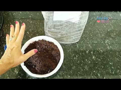 Adubo organico feito com borra de cafe
