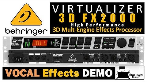 Behringer VIRTUALIZER 3D FX2000 Multi-Effects Processor: Vocal Effects