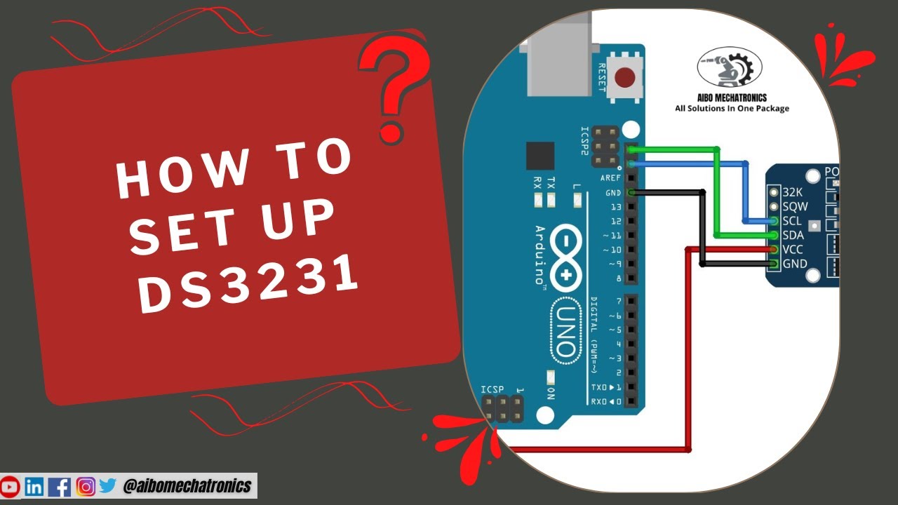 How to set up DS3231 RTC and pull up days numbers? - YouTube