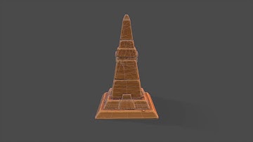 Stylized Egyptian Pillar