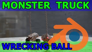 Tool Box Monster Truck Wrecking Ball Blender Rigid Body Physics by Blender Rookie 187 views 1 month ago 4 minutes, 18 seconds