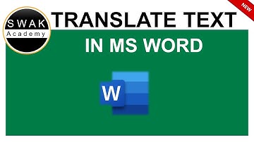 How to Translate Word Document into another language
