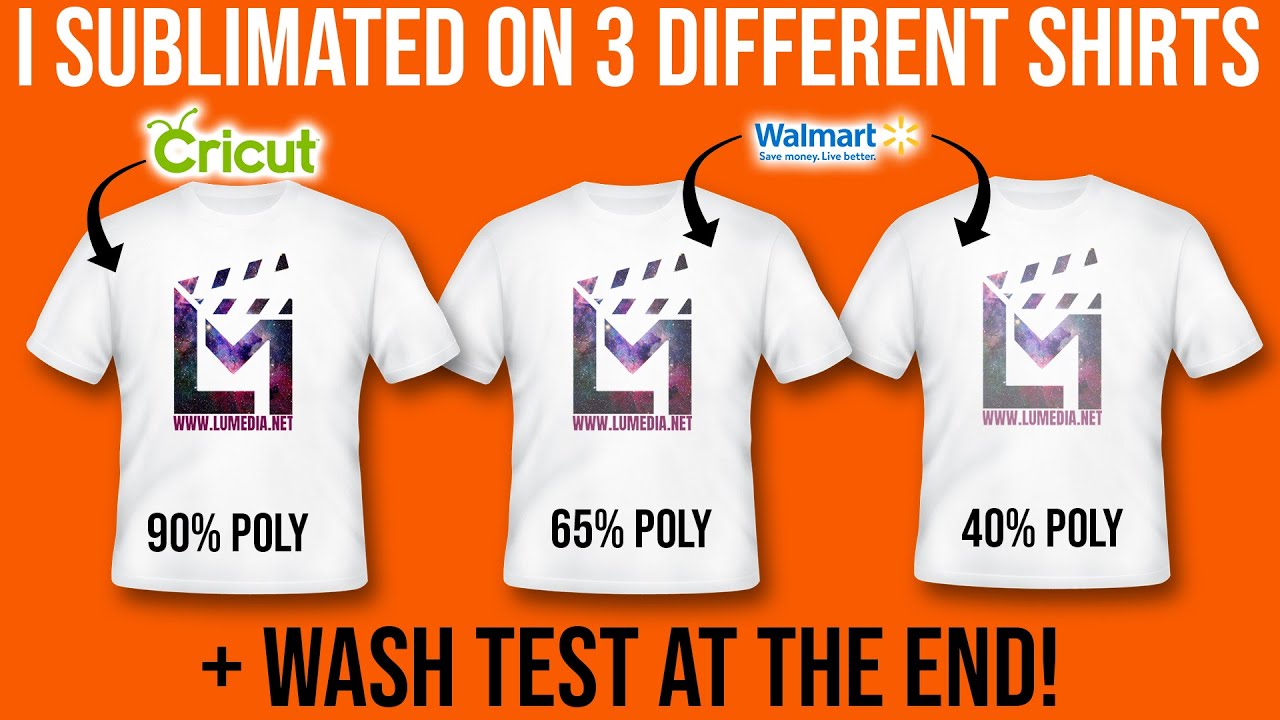 I Sublimated On 3 Different Types Of Shirts Plus A Wash Test!