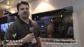 Moyers Online | Chief Manufacturing Thinstall Swing-Arm Mounts - InfoComm 2011