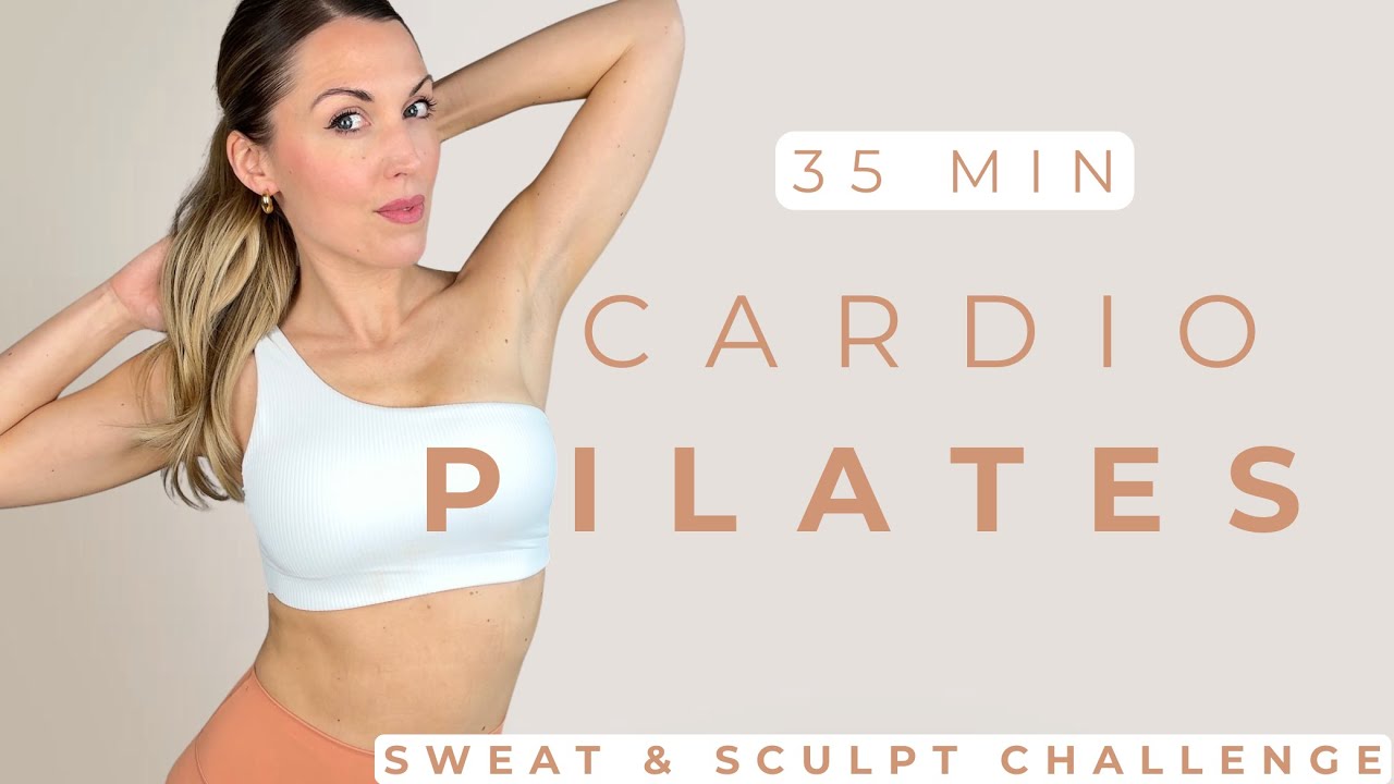 35 Minute Full Body Cardio Pilates Workout | Day 5 Challenge (No Equipment)