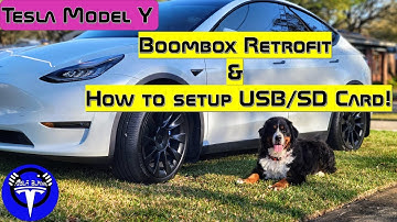 Tesla Model Y Boombox Retrofit and How to setup the SD card/USB!