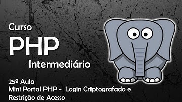 Como criar um Site em PHP - Login Criptografado e  Restrição de Acesso - Curso de PHP #25