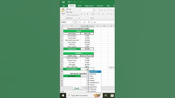 Net Worth Tracker in Excel 💰📊