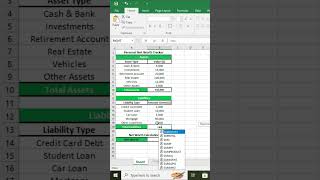 Net Worth Tracker in Excel 💰📊 screenshot 2