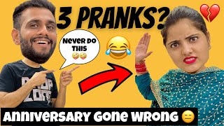 Most Horrible 3 Pranks Done On Wife | 3rd Anniversary Prank