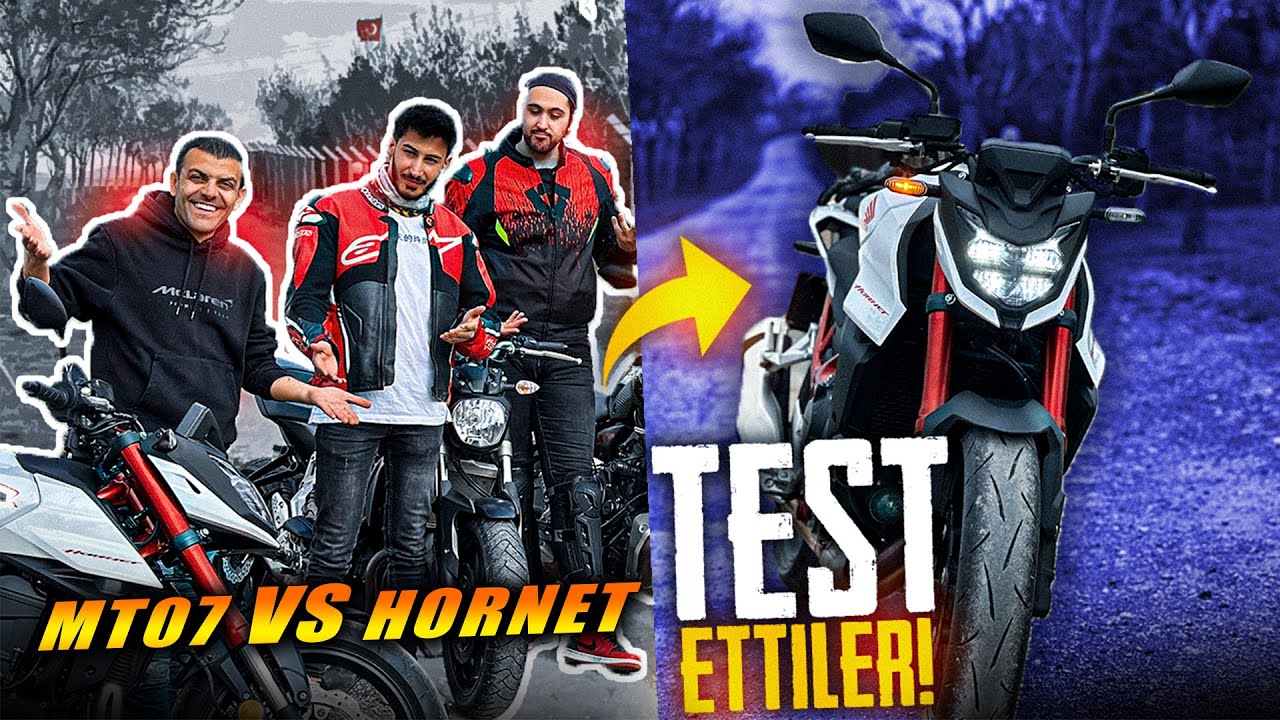 Yamaha MT07 Kullanıcıları Honda Hornet Motosiklet test ediyor | Kolaçan