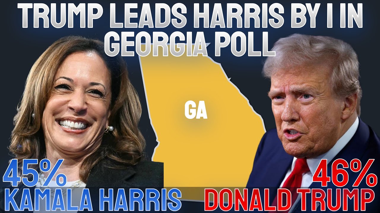 Donald Trump holds a 1 point lead over Kamala Harris in the State of ...