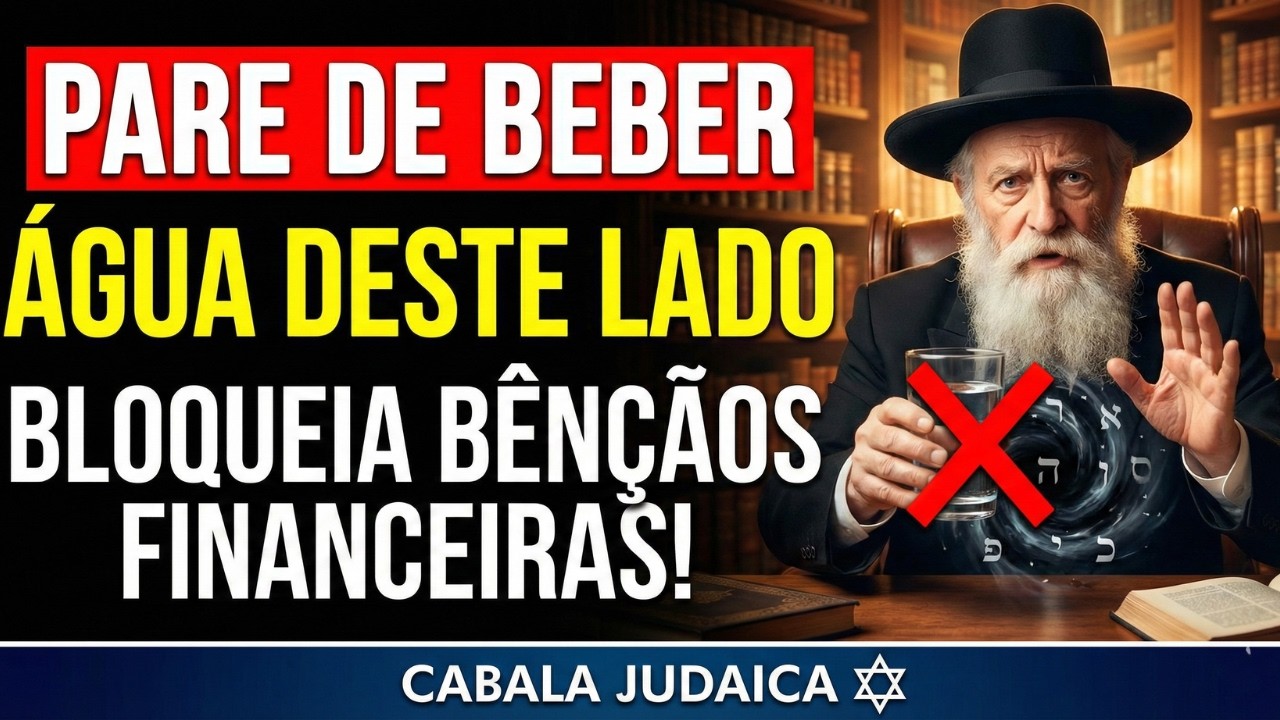 🔴PARE de beber água deste lado — isso bloqueia as bênçãos financeiras para sempre | Cabala Judaica