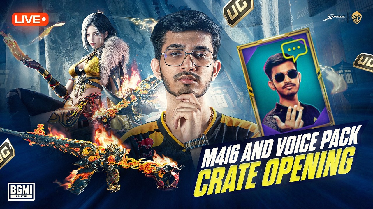 NEW M416 AND MY VOICE PACK CRATE OPENING! | BGMI SCRIMS AND CLASSIC LIVE | GODL ADMINO |