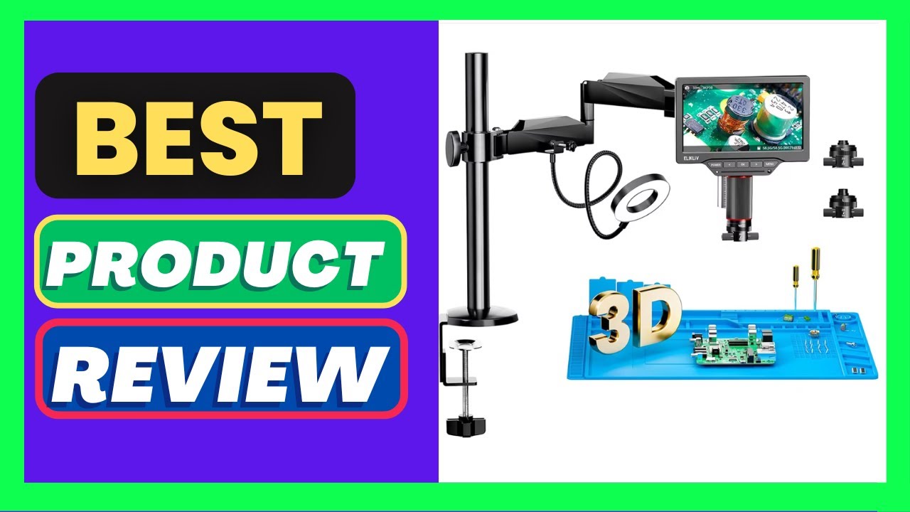 Elikliv EM3K-3D 7" 3D Digital Microscope 3K