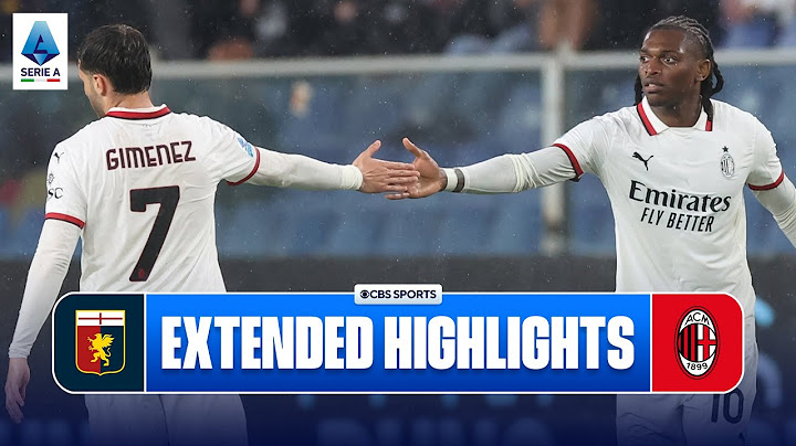 Genoa vs. AC Milan: Extended Highlights | Serie A | CBS Sports Golazo