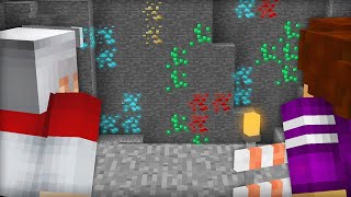 КТО БОЛЬШЕ ДОБУДЕТ БЛОКОВ С ТОПОВСКИМ В МАЙНКРАФТ 100% троллинг ловушка minecraft