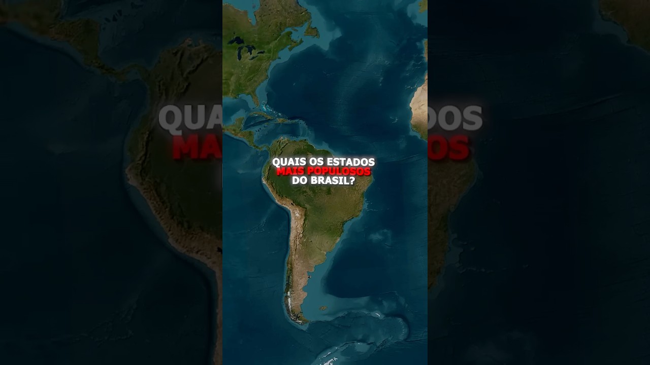 Quais os estados mais populosos do Brasil? #geografia #geopolitica #mapas #população #brasil