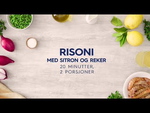 Video: Risotto Med Reker Og Sitron