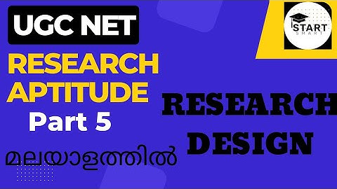 What is research design in malayalam || Part 5 || UGC NET || Malayalam