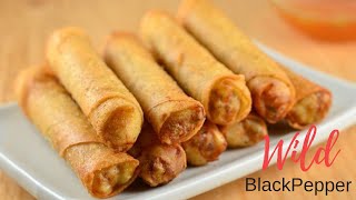 HOW TO MAKE BEEF LUMPIA |FILIPINO STYLE SPRING ROLLS | WILD BLACKPEPPER