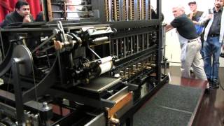 Babbage Difference Engine in Operation