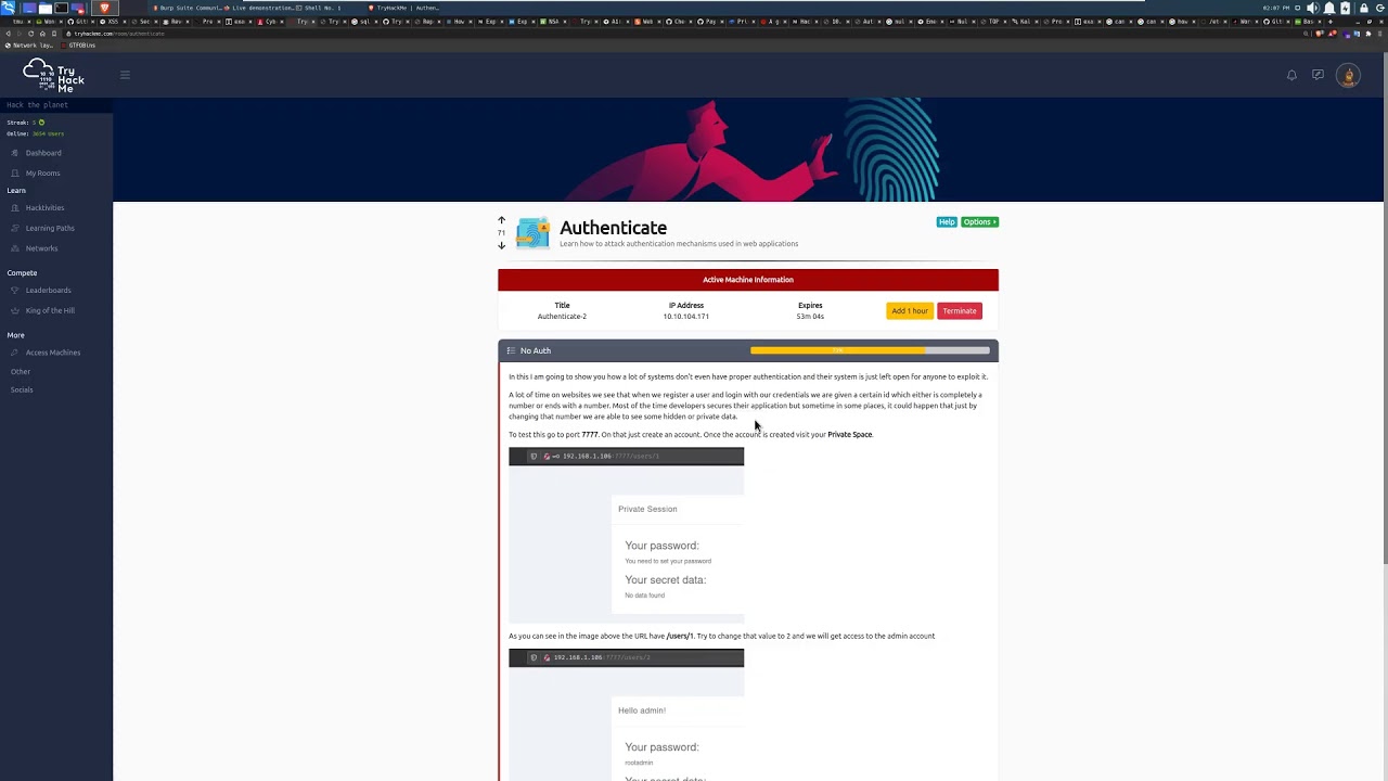 TryHackMe Authenticate room walkthrough - YouTube