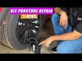 EASILY Repair Flat Tire On a Tesla - Tire Sealant &amp; Portable Tire Inflator
