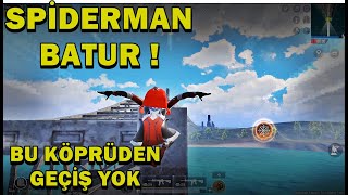 SPİDERMAN  BATUR KÖPRÜ TUTARSA NE OLUR ?  PUBG MOBİLE