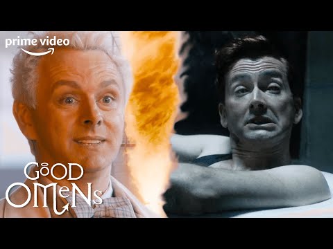 Crowley Aziraphale Switch Bodies To Save Each Other Good Omens Prime Video 