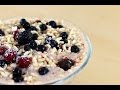 Desayuno con cereales saludable para adultos y niños