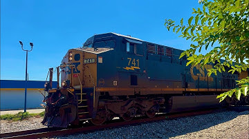 CSX I025-12 with CSXT ES44AH 741 leading with a nice NF K5HL 1PC on 09/13/2025 