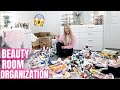 ORGANIZING & DECLUTTERING MY NEW BEAUTY ROOM | MAKEUP, SKINCARE & HAIRCARE ORGANIZATION
