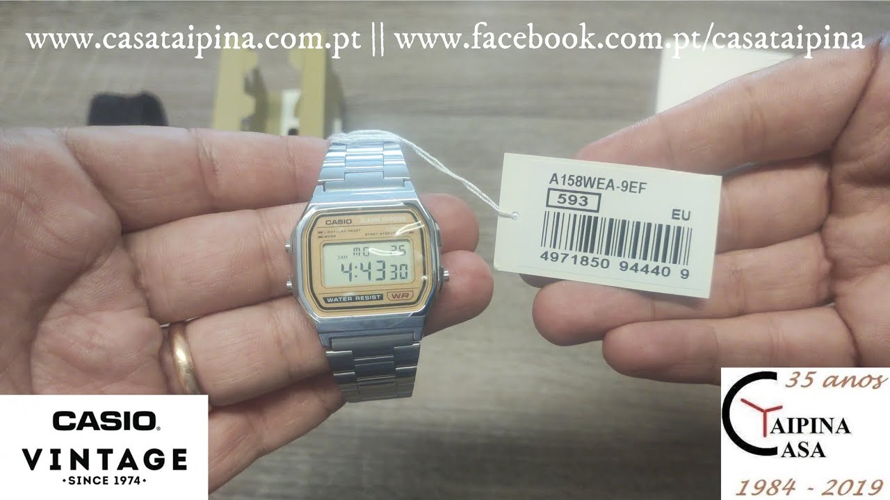 Casio Vintage A158WEA-9EF - YouTube