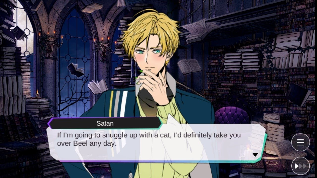 MC snuggle up Satan like a cat uwu (Obey Me! Lesson 29)