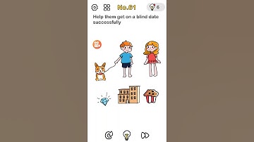 Brain Out. Level 61. Help them get on a blind date successfully.