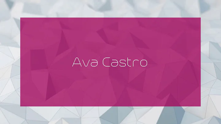 Ava Castro - appearance
