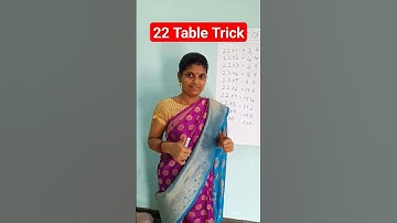 22 Table Trick😀😀😀#viralmaths #mathstricks ##tabletrick #trendingshorts