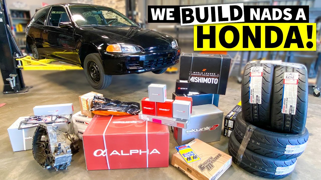 Swapping a B20 Engine in ONE Day for Nads' Surprise Honda Civic EG Build... SHHH! (Part 1 of 2)