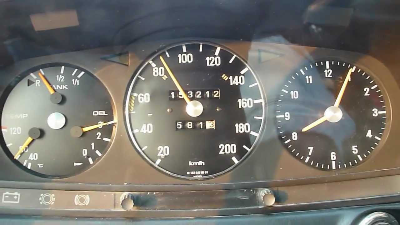 W123 230C Autobahn Kickdown YouTube