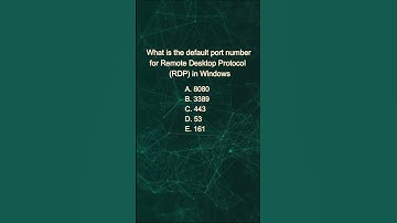 Remote Desktop Protocol (RDP) Port number #windows #microsoft #cybersecurity