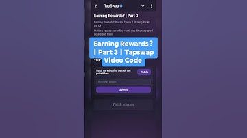 Earning Rewards? | Part 3 | Tapswap Video Code  #tapswap #crypto #code